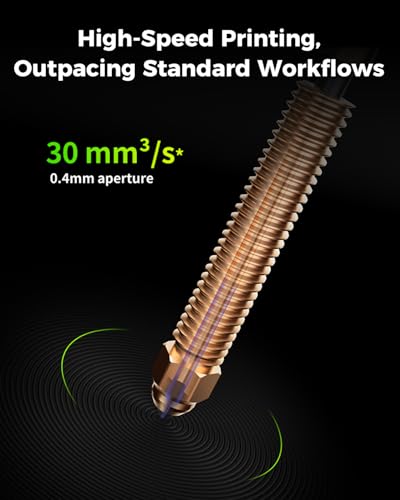 Creality Phaetus K2 Plus Silicon Carbide Nozzle, 0.4mm Quick-Swap 3D Printing Nozzle Specially for Carbon Fiber, Wood, Glass Fiber Filament, Suit for 3D Printer K2 Plus, K2, K2 Pro, Creality Hi - style: 0.4mm-Phaetus Sic