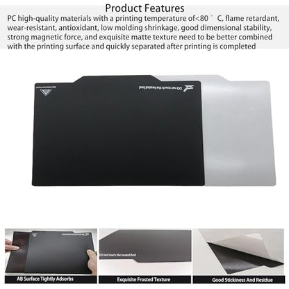 3D Printer Magnetic Build Plate Sticker Sheet for Artillery Genius/Pro/Prusa MK2/MK2A/Anet A8/Anet A6/Wanhao Duplicator i3, Flexible Removable Heated Printing Bed Platform Adhesive Base Mat 220x220mm - color: 220mm Build Plate