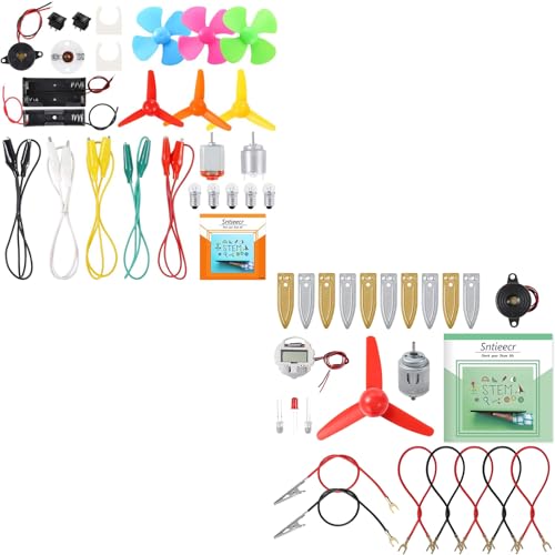 Sntieecr Electric Circuit Motor Kit and Fruit Battery Experiment Kit
