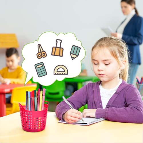 32 Pieces Pencil Cup Bulk, Plastic Pen Holder for Desk