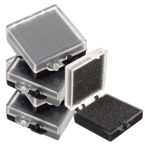 Angoily 5pcs Anti-Static Chip Box Electronic Component Organizer Chip Container with Transparent Top and Anti-Static Sponge ESD Storage Case for Microchips Samples 1.37 X 1.37 X 0.59 in