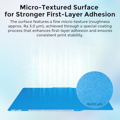 Comgrow ArcticGrip Aurora Build Plate 257x257mm for A1/P1/X1 - style: Cold 257x257mm