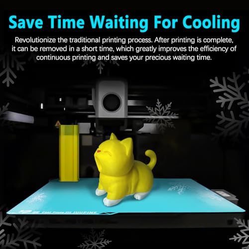 2.0 Upgraded OMG Cool Plate for Anycubic Kobra S1/Kobra X/Kobra 4, 264x276mm Thicker Magnetic Kobra Build Plate with Supertack Smooth Surface, Easy Release 3D Printer Hotbed for PLA PETG Printing - size: 264x276mm for Kobra S1/X/4