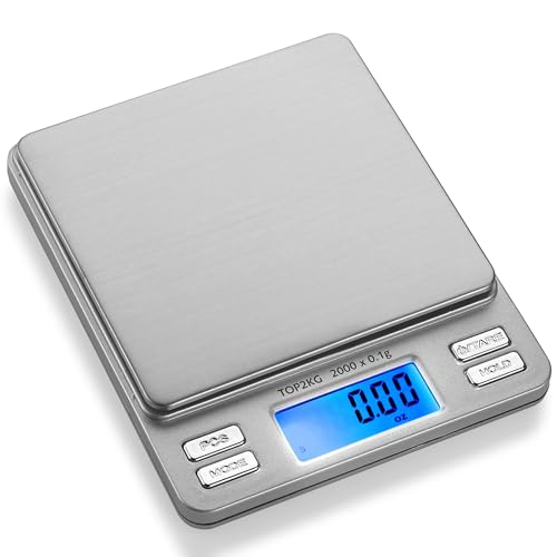 Smart Weigh Gold & Jewelry Scale, 2000g x 0.1g, Backlit LCD Pocket Design - size: 2000 Grams