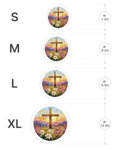 KaayeeWood Acrylic Suncatcher Puzzle,Garden of Holy Light-14.10 in - color: Garden of Holy Light, size: 14.9 in