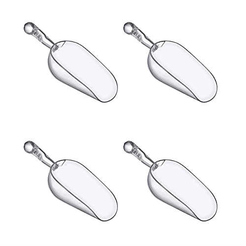 Amazing Abby - Elsa - 5-Ounce Plastic Ice Scoops (Set of 4), Plastic Utility Scoops, BPA-Free, Food-Grade, Shatter-Proof, Good for Kitchen and Restaurant, Perfect for Home and Commercial Use - style: 5 oz, 4-Pack