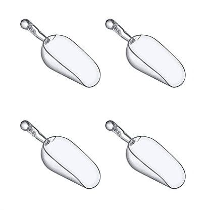 Amazing Abby - Elsa - 5-Ounce Plastic Ice Scoops (Set of 4), Plastic Utility Scoops, BPA-Free, Food-Grade, Shatter-Proof, Good for Kitchen and Restaurant, Perfect for Home and Commercial Use - style: 5 oz, 4-Pack