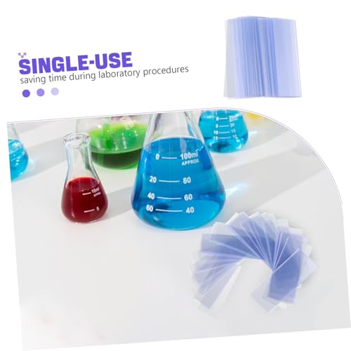100pcs Microscope Slides Bulk Urine Test Sample Slides for Lab High Transparency Plastic - size: 7.50X2.50X0.10CM