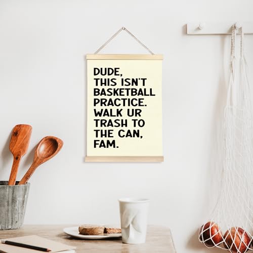 CGBHW Funny English Classroom Poster Hanger Frame 12x16 Inch, Humor Basketball Middle School Math Classroom Must Haves Posters Wall Art Hanging Decor for School Kids Room Playroom Decoration, Funny Literary Gifts for Basketball Sports Lover - color: Class