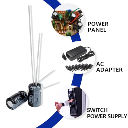 50 Pcs Electrolytic Capacitor 1uF 25V Aluminum Radial Electrolytic Capacitors - style: 25V 1uF