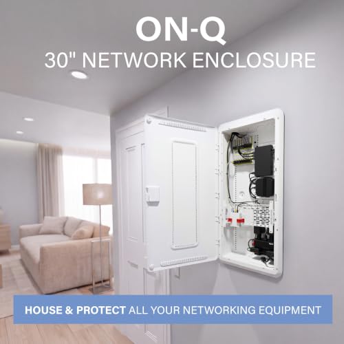 OnQ 30” in Wall Media Box w/Universal Mount Grid & Customizable Knockouts - size: 30 inch