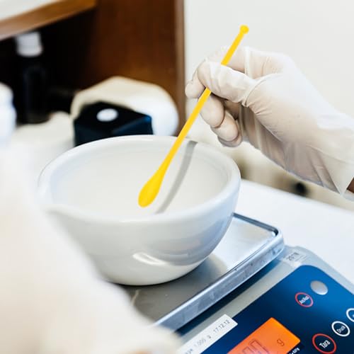 SOLUSTRE Plastic Chemistry Spoons Double-Ended Lab Spatula Scoop for and Granule Sampling Lightweight Mixing for Scientific Industrial Home and Restaurant Use