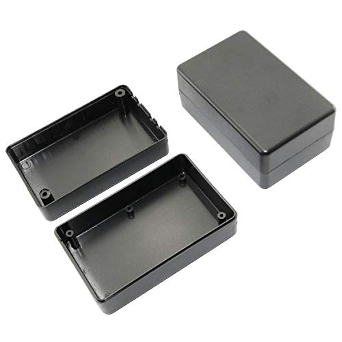 DGZZI Electrical Junction Box 4PCS Electric Plastic Black Waterproof Project Junction Case 3.15x1.97x1.38 inches(80x50x35mm) - size: 3.15" x 1.97" x 1.38"