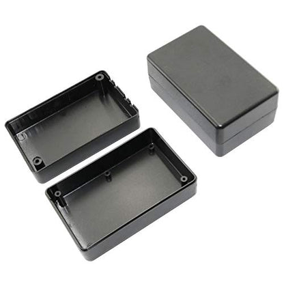 DGZZI Electrical Junction Box 4PCS Electric Plastic Black Waterproof Project Junction Case 3.15x1.97x1.38 inches(80x50x35mm) - size: 3.15" x 1.97" x 1.38"