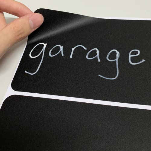 200 Pack, Large Chalkboard Labels Stickers - Rectangle, 6" x 4" - size: 200 Labels