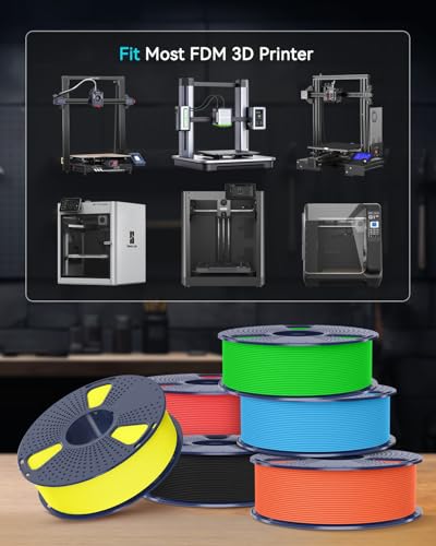 SUNLU High Speed PETG Filament 1.75mm, White+Grey, 2kg Total, 2 Pack - color: 2kg White+grey, size: 2KG
