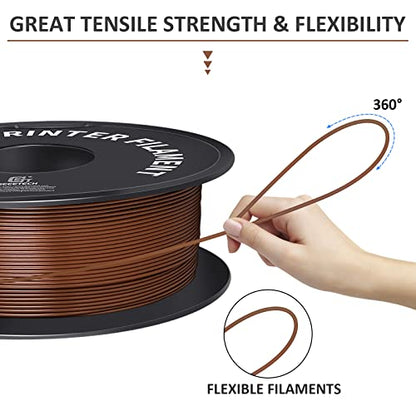 Geeetech 3D Printer PLA Filament 1.75mm Brown, 1KG - color: 1kg Pla New Brown