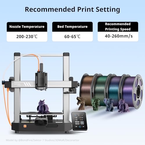 ANYCUBIC Galaxy PLA 3D Printer Filament, Sparkle Glitter PLA, Chameleon Changing Colors, 3D Printing PLA Filament 1.75mm Dimensional Accuracy +/- 0.03mm, 1KG Spool (2.2 lbs), Galaxy Brown - color: 1kg Galaxy Brown