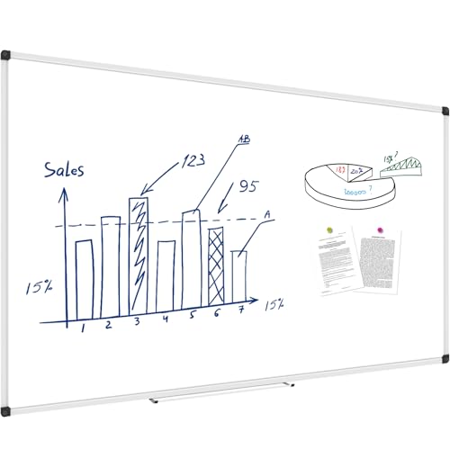 XBoard Magnetic Dry Erase Board 4' x 8' Wall Mounted - size: 48"W x 96"H