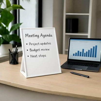 Dry Erase Board, Small Whiteboard with Stand - size: 8"W x 11.7"H, style: Basic