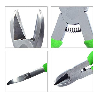 SPEEDWOX Mini Diagonal Pliers Thin Precision Wire Cutters 4-1/2 Inches Small Plastic Nippers Micro Side Cutters Fine Side Cutting Pliers Professional Jewelry Making Tool Beading Hobby Craft DIY - style: Diagonal Clamp