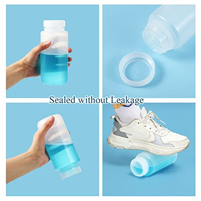 Hoolerry 20 Pcs 16oz/ 500ml Plastic Sample Bottles Wide Mouth Lab - size: 16oz/ 500ml