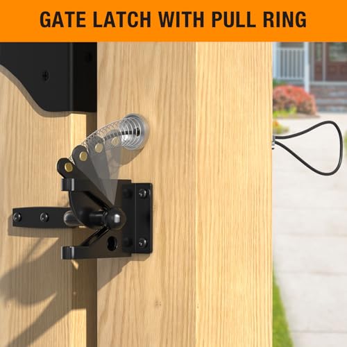 Anti Sag Gate Frame Kit with Gate Latch - Updated 90 Degree Right Angle Gate Hinges - Fence Gate Kit Gate Hardware - Gate Corner Brace Bracket (2 Set) - size: 2 set
