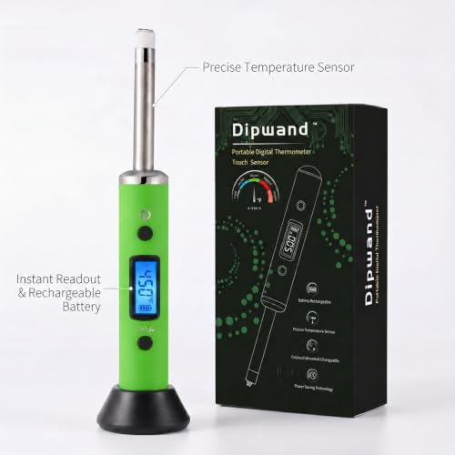 Real-time Temperature Reading Device, Digital thermocouple Thermometer Kits - (Green) - color: Green
