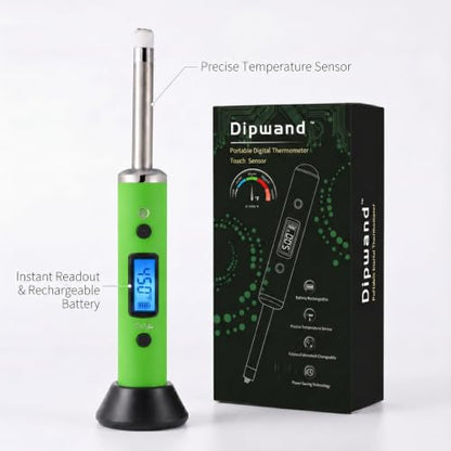 Real-time Temperature Reading Device, Digital thermocouple Thermometer Kits - (Green) - color: Green