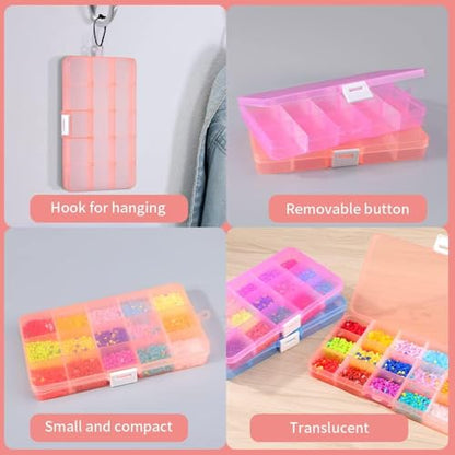 Opret Bead Organizer 15 Grids 8 Pack for Crafts - color: 8 pcs, multicolors 1