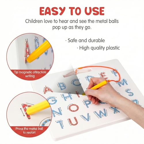 LovesTown Magnetic Alphabet Tracing Board for Kids