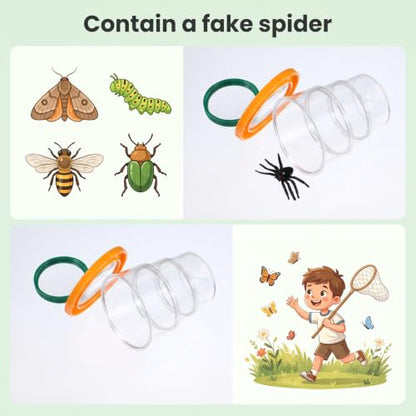2 Pcs Insect Bug Viewer for Kids, Scalable Portable Bug Container