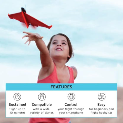POWERUP 4.0 Paper Airplane Kit - Smartphone App Controlled RC Plane Motor