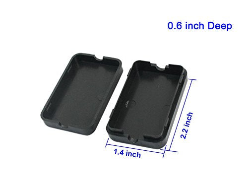 55 x 35 x 15mm Black Waterproof Junction Box Electrical Small Project Case Engineering Wire Switch Plastic, 24Pcs - size: 55 x 35 x 15mm(24PCS)