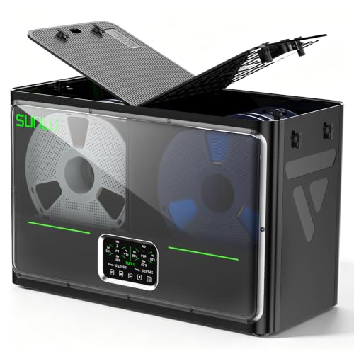 SUNLU S4 Pro 3D Printer Filament Dryer Box, Upgrade Filadryer S4 (Black) - style: Dry&Anneal Box-S4 Pro FilaDryer Black