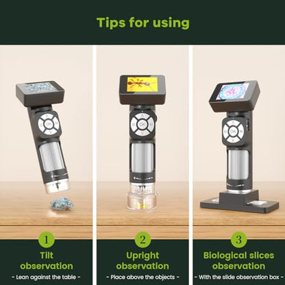 JL112 Handheld Portable Digital Microscope with 2" Screen