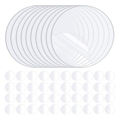 ZOMPAGO Heavy Duty Double Sided Mounting Circle Tape Picture Hanging 50PCS - size: 50PCS（Circle）