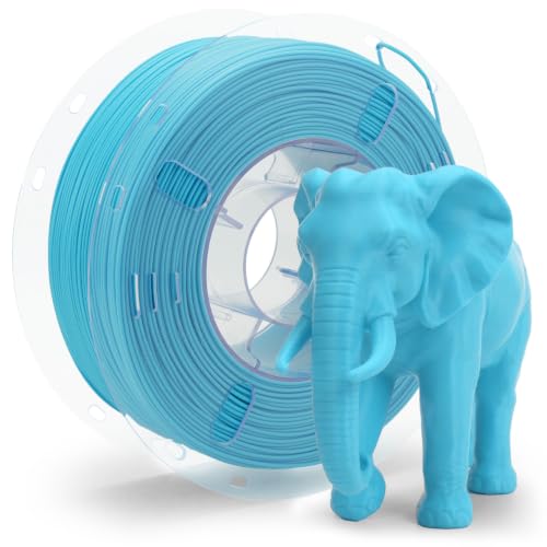 VOXELAB HS PLA+ Filament 1.75mm, High Speed PLA Plus 3D Printer Filament, 1kg (2.2lbs) for Most FDM 3D Printers, Enhanced Toughness & Smooth Printing, Superior Layer Adhesion(Cyan) - color: Hs Pla+cyan