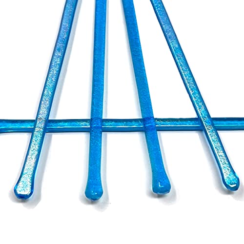 studioTica Handmade Glass Swizzle Sticks: Capri Fire, Set of 5 - color: Capri Fire