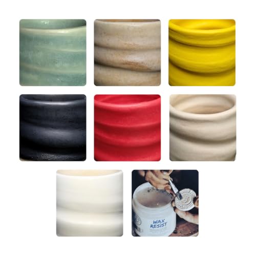 Penguin Pottery - Variety Set - Mid Fire Matte Series - Cone 6 - Includes 8 4oz Jars - color: Matte Series (Mid Fire)