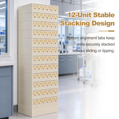 Microscope Slide Storage Cabinet, 6-Dual Slotted Drawers