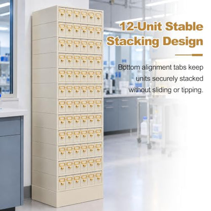 Microscope Slide Storage Cabinet, 6-Dual Slotted Drawers