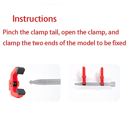 2/4/20 PCS Seamless Auxiliary Clamp Model Tool for Hobby Model DIY - color: 2pcs