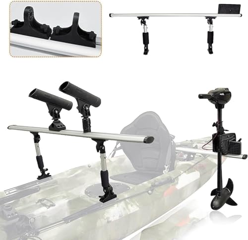 Kayak Motor Mount, Fishing Kayak Trolling Motor Mount Rack Aluminum Outboard Mounting Bracket Holder Kit