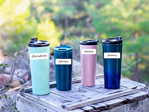 Removable Waterproof Labels for Bottles -320PCS 0.62 x 2.35 inch Organizing Name Labels for Food Containers Blank Nametags for Jars File Folders Small Storage Bin. Only Handwrite - size: Name Labels 320pcs (0.62" x 2.35")