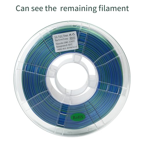 PLA 3D Printer Filament Bundle, Silk PLA Filament Dimensional Accuracy +/- 0.02 mm, 16 x 1 kg Spool(48lbs), 1.75 mm,Multiple tri-Colors. - color: 16*1kg Multi Spla