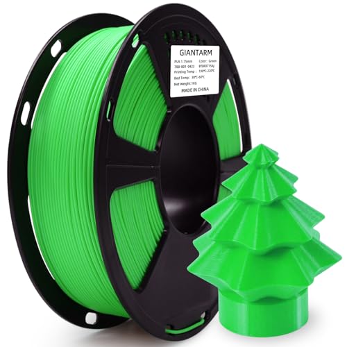 GIANTARM PLA 3D Printer Filament 1.75mm,Green 1kg - color: Green, size: 1kg