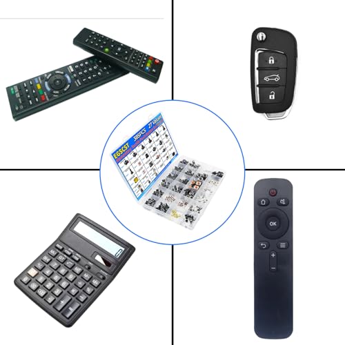 385PCS 27Values Micro Momentary Tactile Push Button Switch Assortment Kit 2 Pins/3 Pins/4 Pins Tact Pushbutton Switches Set - style: 385 PCS 27 Values