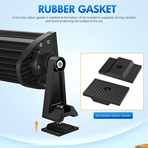 Nilight 2PCS Side-Mounted Brackets Universal Adjustable - color: Side Brackets