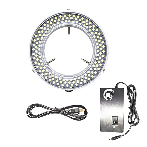 TreochtFUN Microscope Light 144 Led Ring Illuminator Beads 90V-240V - color: White